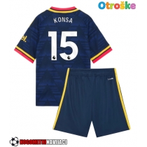 Otroške Nogometnih dresov Arsenal Ezri Konsa #15 Gostujoči 2026-27 Kratki rokavi (+ hlače)